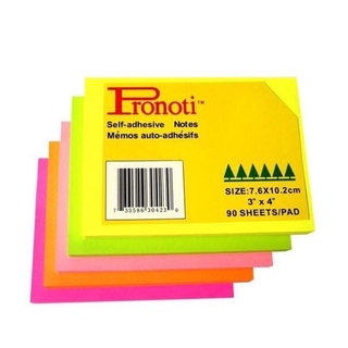 Giấy note dạ quang Pronoti 3x3 76mmx 76mm