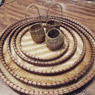 Bộ mây mẹt tre và vậy dụng mini decor