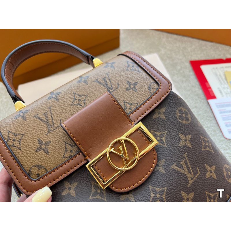 Balo nữ LV sz22x28cm bản super đẹp căng phồng lót da lộn có mã code fullbox đầy đủ