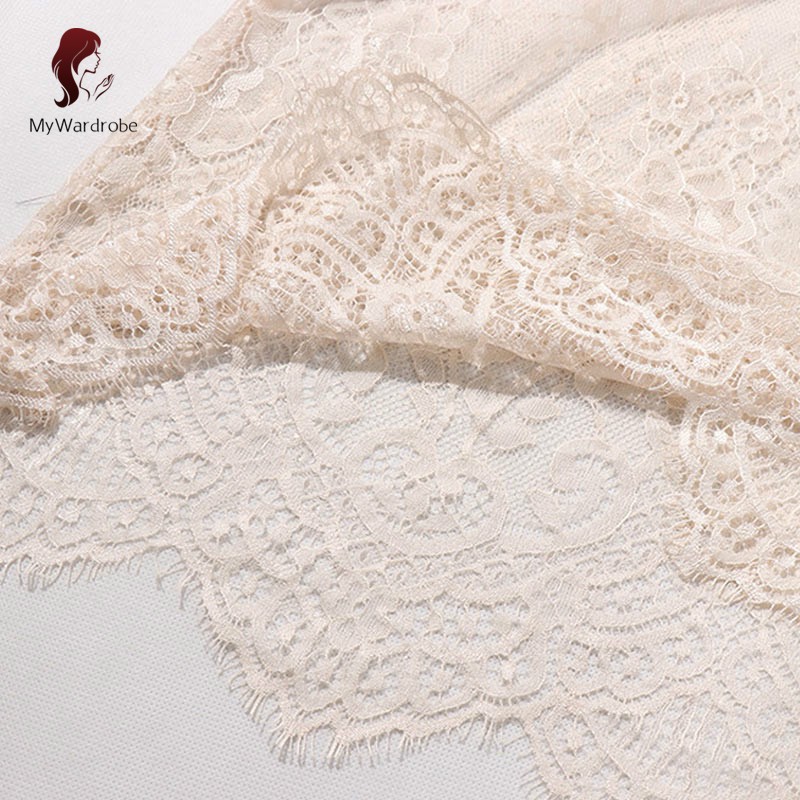 Áo kiểu dài tay phối ren hoa cho nữ | BigBuy360 - bigbuy360.vn