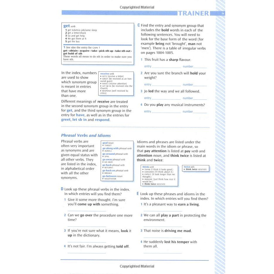 Từ điển: OXFORD LEARNER'S THESAURUS with CD Room (Phiên bản Anh - Anh)