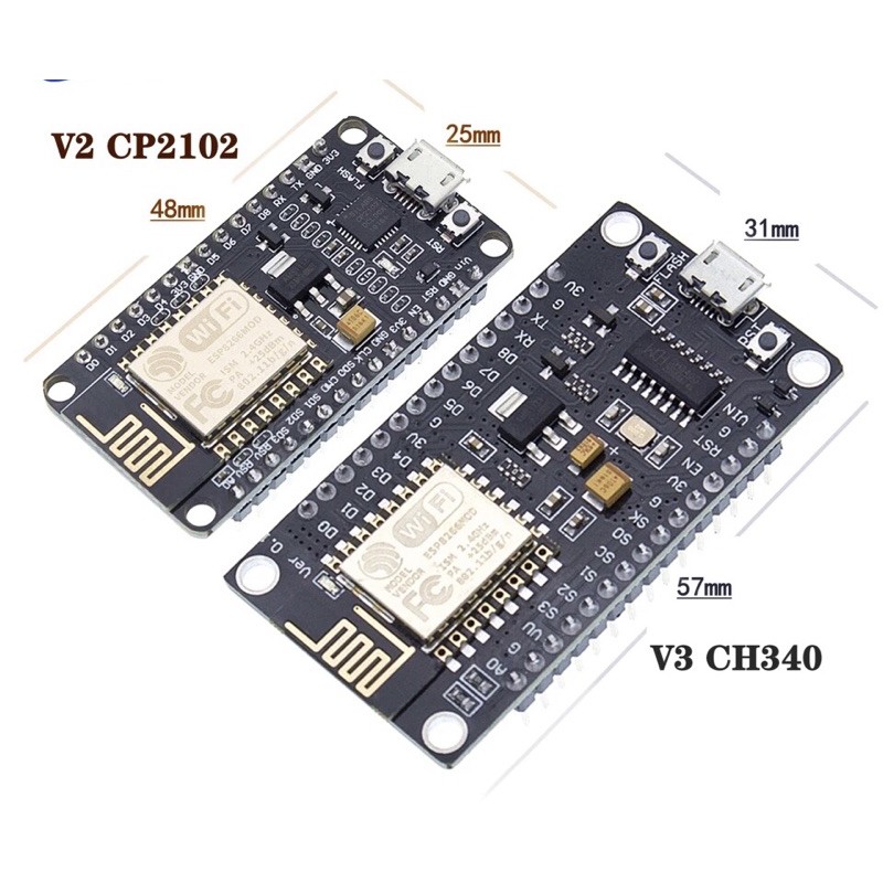 ( Xả Kho ) Mạch thu phát Wifi NodeMCU ESP8266 v2 Cp2102