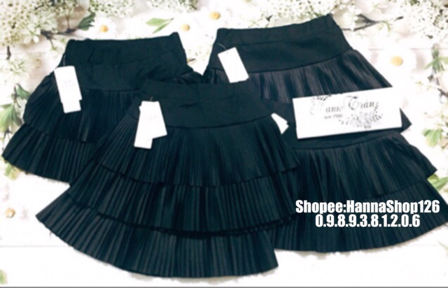 Chân váy li tăm 2 tầng hàng sịn Quảng Châu❤️
