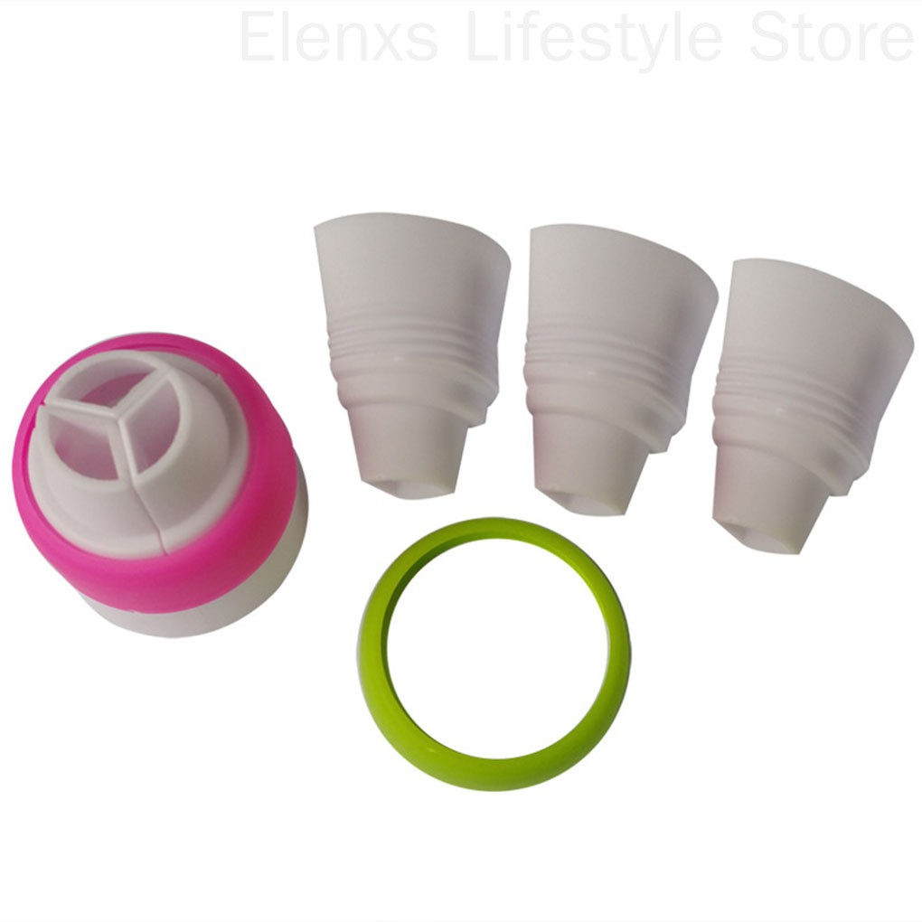 Vòi Phun Kem Trang Trí Bánh 3 Lỗ Bằng Thép Không Gỉ