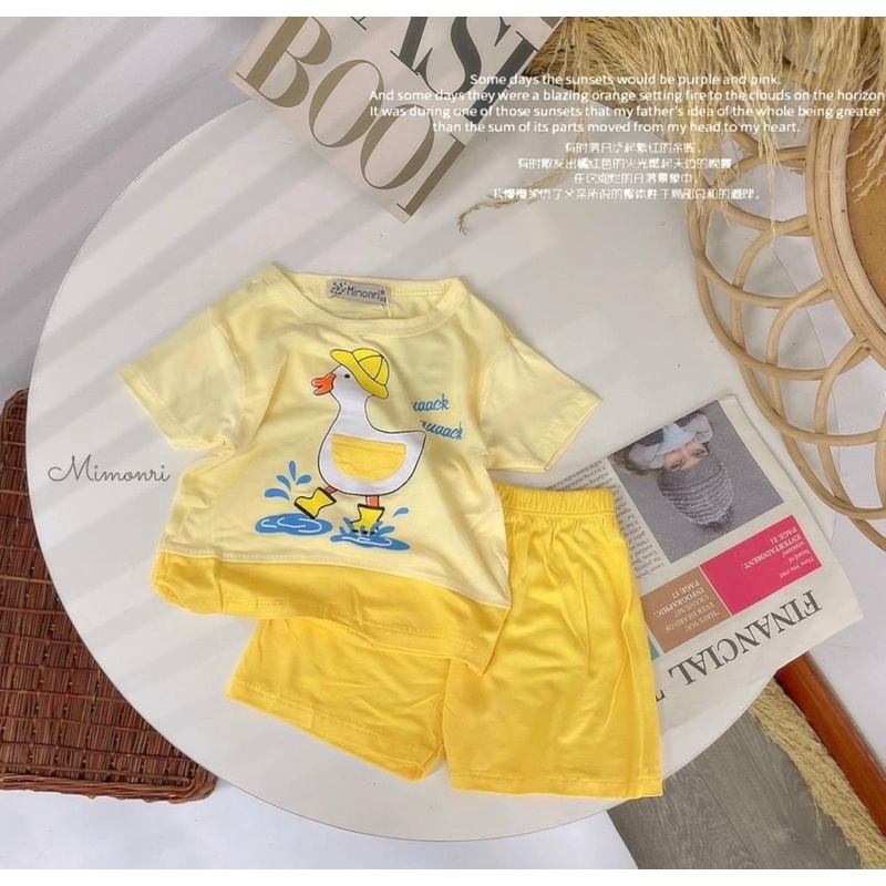 Bộ Cộc Tay Minmori Siêu Mát Cho Bé Chính Hãng