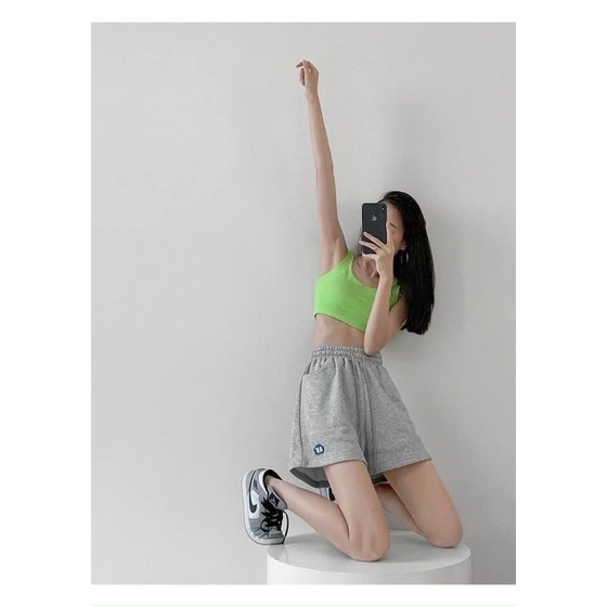 Quần sooc đùi nữ Af thun chun 3 màu đủ size S M L Huyen híp