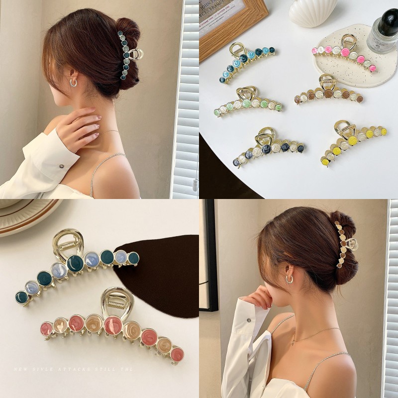 Kẹp Tóc Hình Cá Mập Bằng Kim Loại Đa Năng Tiện Dụng