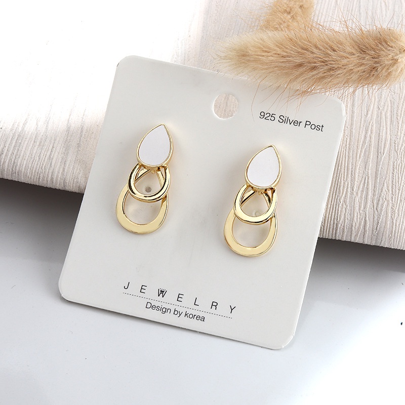 Khuyên Tai Kiểu Dáng Hình Học Phong Cách Nhật Hàn Cá Tính