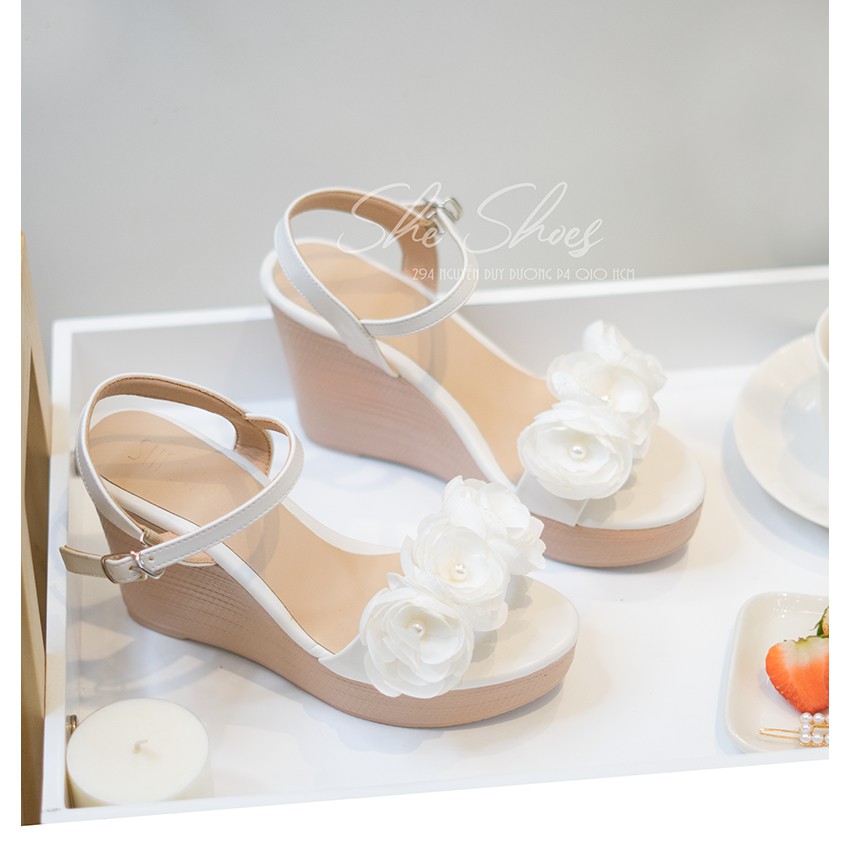 [Mã FAMARAL1 giảm 10k đơn 50k] Giày sandal xuồng ♥️ Giày cưới cô dâu siêu nhẹ, êm, xinh. ĐỘC QUYỀN BỞI SHE SHOES
