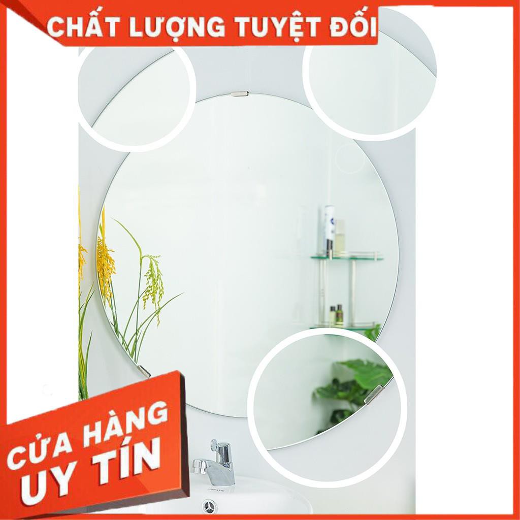 gương tròn soi nhà tắm bàn trang điểm treo tường kích thước tròn 50cm - guonghoangkim mirror D50