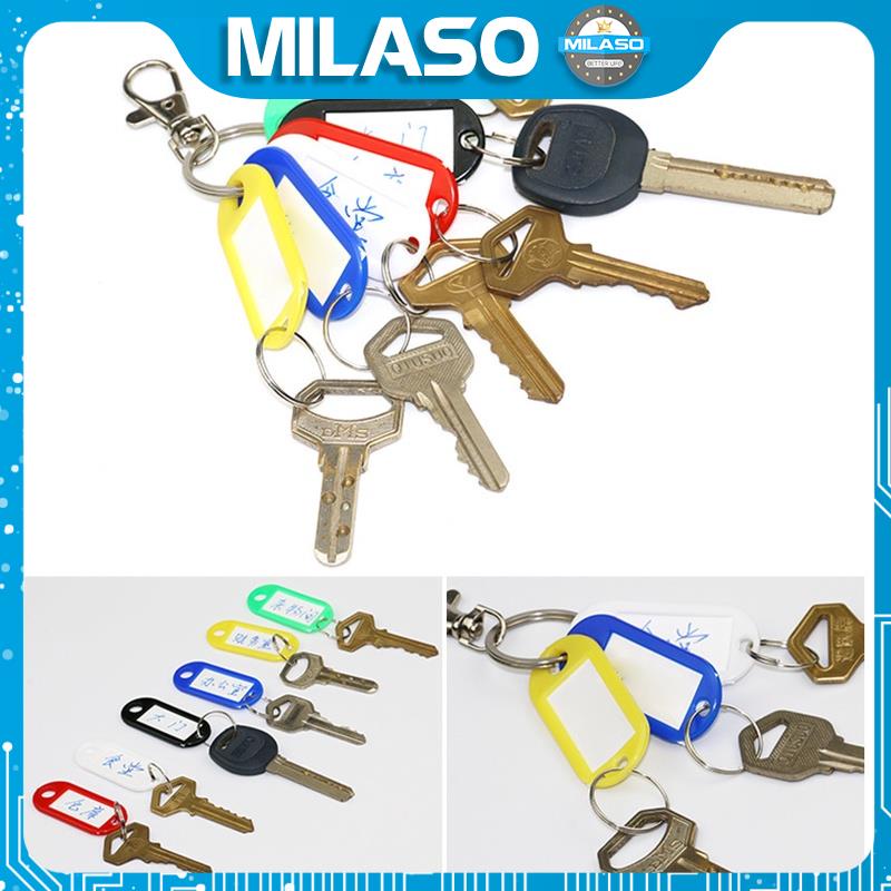Móc khóa EDC MILASO ghi chú, ghi tên, đánh dấu chìa khóa, vali, balo nhiều màu tiện dụng HG-001115