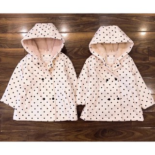 Áo raincoat Zara chấm bi xuất xịn