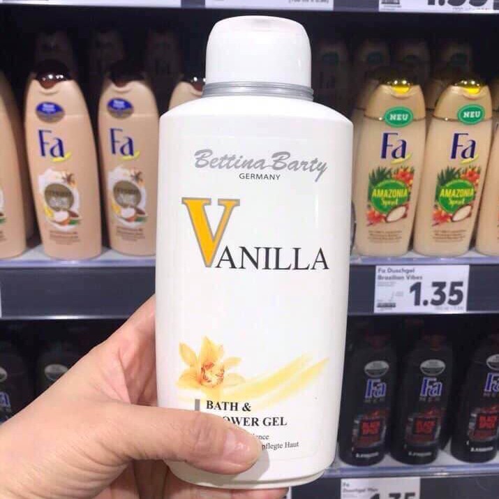 VANILLA ĐỨC - Sữa Tắm Hương Nước Hoa Bettina Barty Vanila Đức 500ML - VANNILA ĐỨC - ladycare90