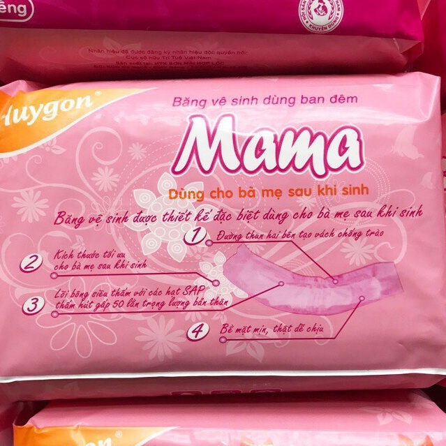 Băng vệ sinh Mama cho mẹ sau sinh ( 10 miếng / gói )