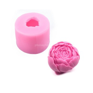 Khuôn silicon 4d rau câu làm bánh Nụ Hoa Mẫu Đơn MS218