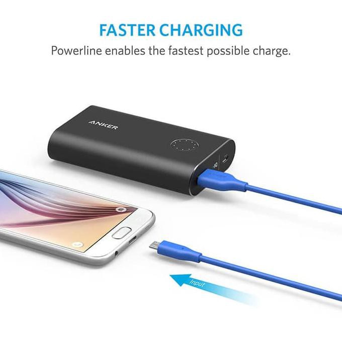 ANKER Dây Cáp Sạc Hp 6ft / 1.8m Micro Usb - A8133