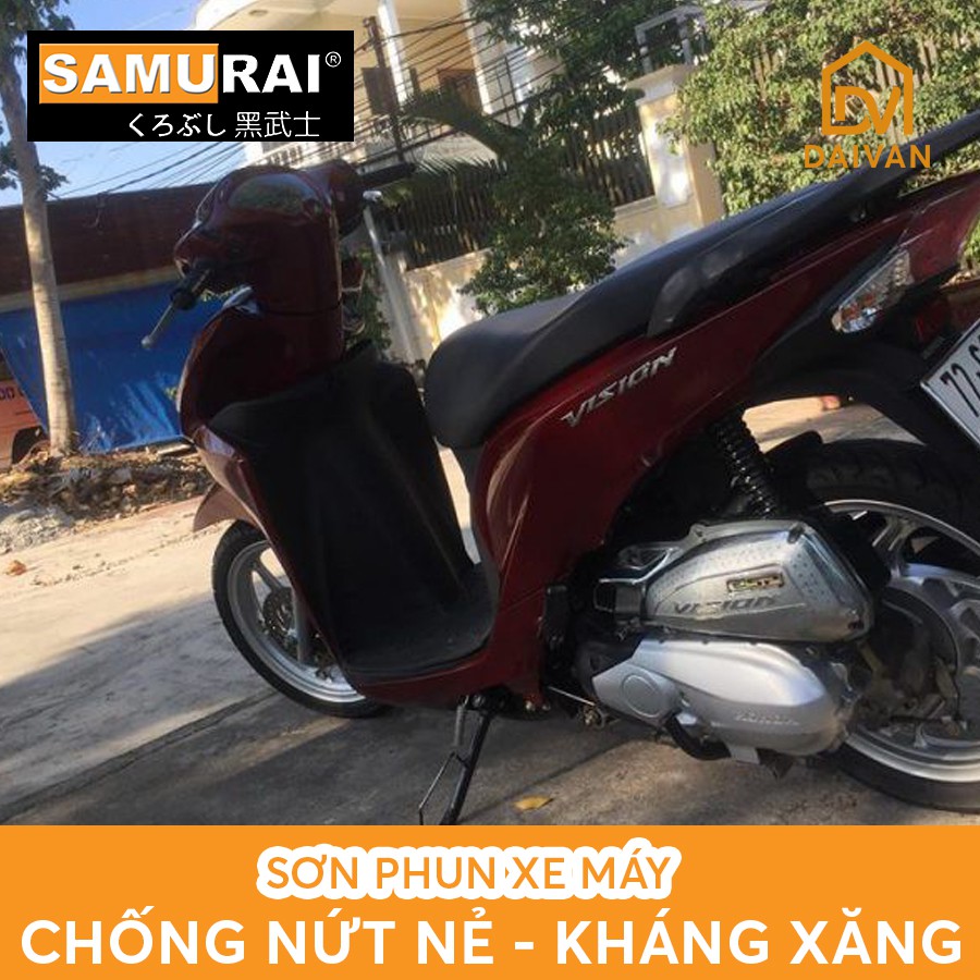 COMBO Sơn Samurai màu đỏ đô cho dàn áo xe máy