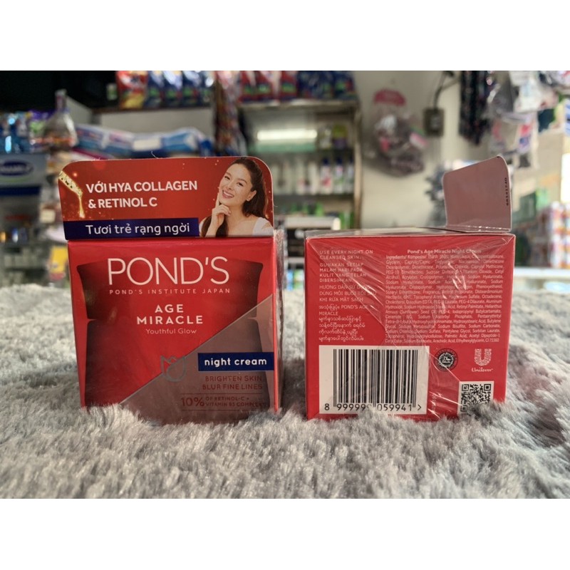 kEM NGĂN NGỪA LÃO HOÁ CAO CẤP POND'S BAN ĐÊM 50g