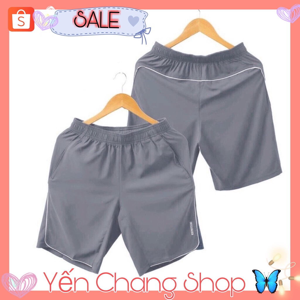 Quần Short Nam Thể Thao Có Viền Vải Gió Tập Gym ,Chạy Bộ,Mặc Nhà Quần Đùi Có Túi Khóa Kéo Thiết Kế Hai Lớp Chất Đẹp