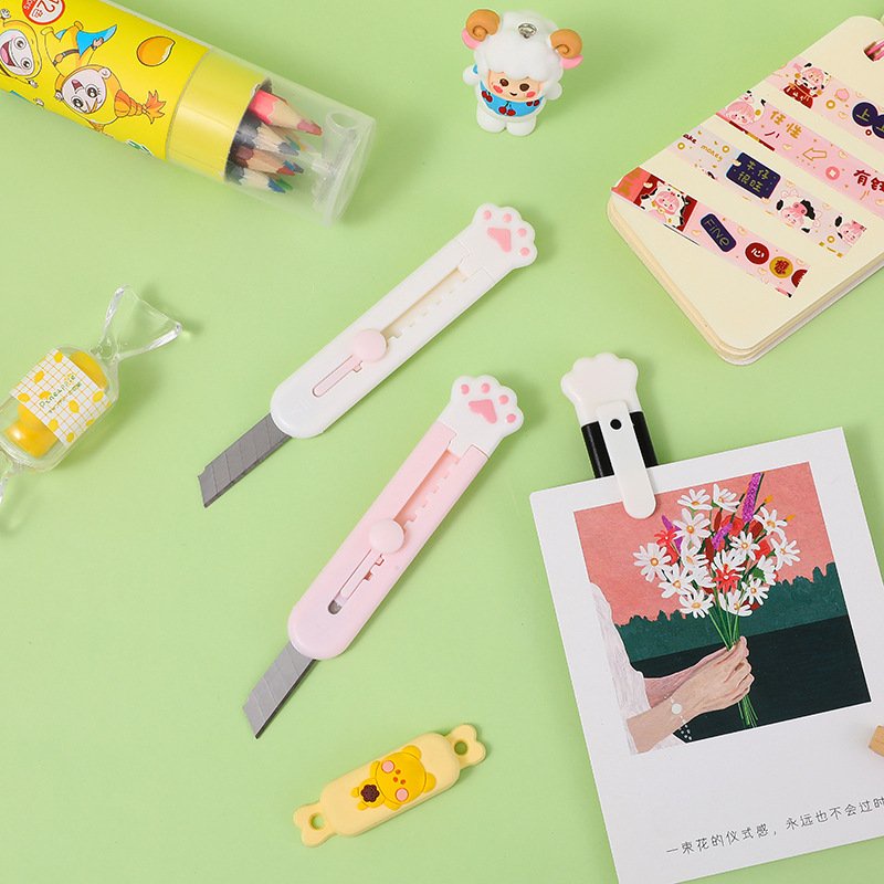 Dao Dọc Giấy Mini Hình Chân Mèo Dễ Thương, Cute 88313 Siêu thị 24/7