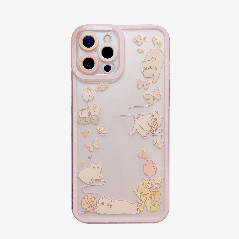 Ốp Điện Thoại tpu Mềm Hình Mèo Hoạt Hình Cho iphone 7 8 plus 11 12 13 pro max mini XR XS