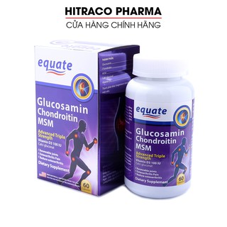 Viên xương khớp Equate Glucosamin giảm đau nhức mỏi, thoái hóa khớp - 60 viên [Equate Glucosamin]