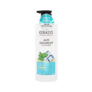 Dầu gội Kerasys Hàn Quốc sạch gàu mát lạnh bạc hà chai 600ml - Hàng Chính hãng