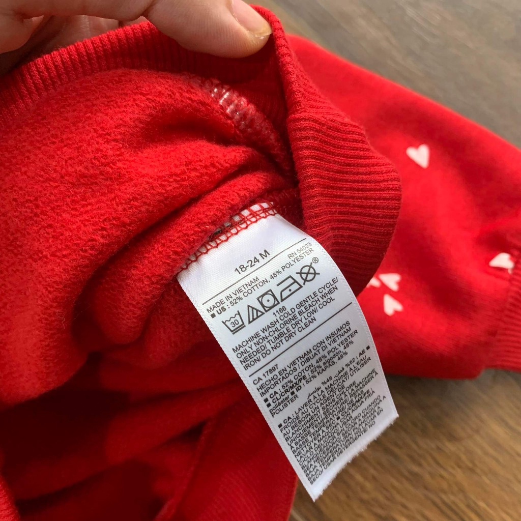 Áo hoodi bé gái hàng onavy