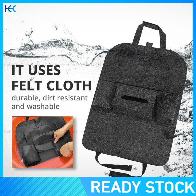 Túi đựng chai nước treo sau ghế xe hơi nhiều ngăn tiện dụng đa năng