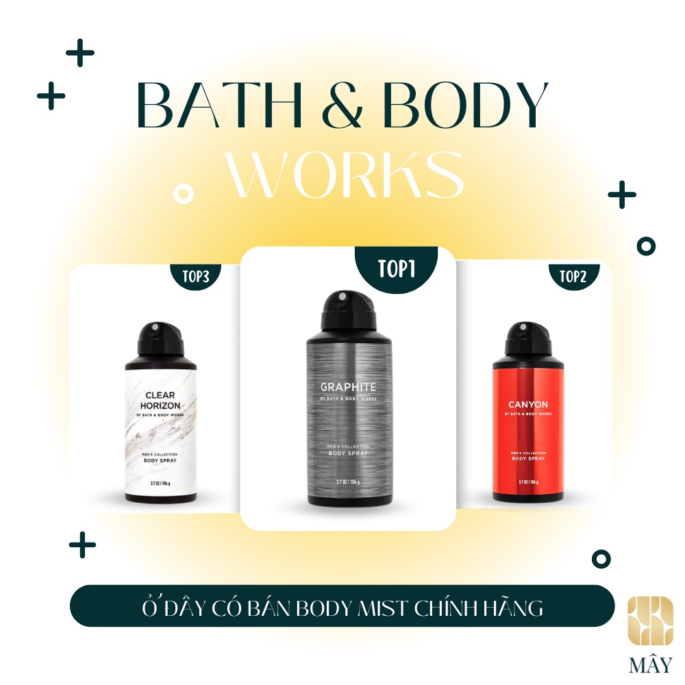 Xịt Toàn Thân Bath & Body Works cho nam mùi GRAPHITE hương thanh mát
