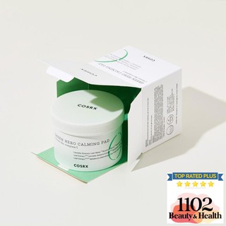 Tẩy da chết, làm dịu da nhạy cảm dạng miếng bông COSRX One Step Green Hero Calming Pads mẫu mới 2020