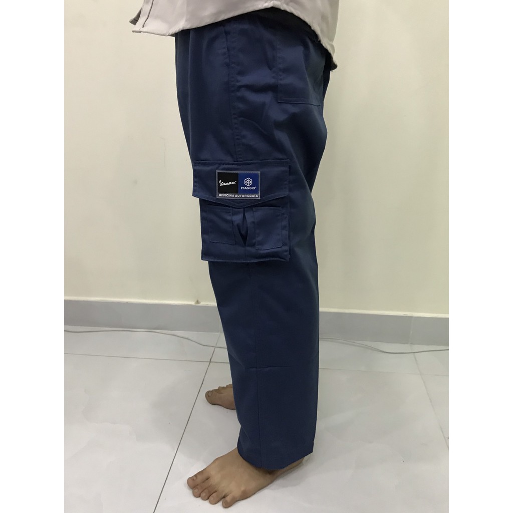 Đồng phục sữa xe piaggio xám