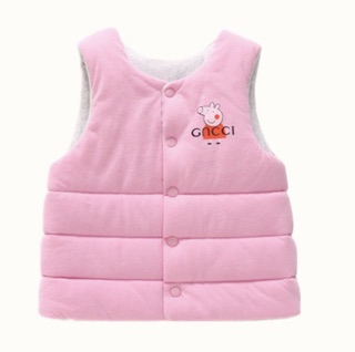 Áo gilê cotton mặc 2 mặt