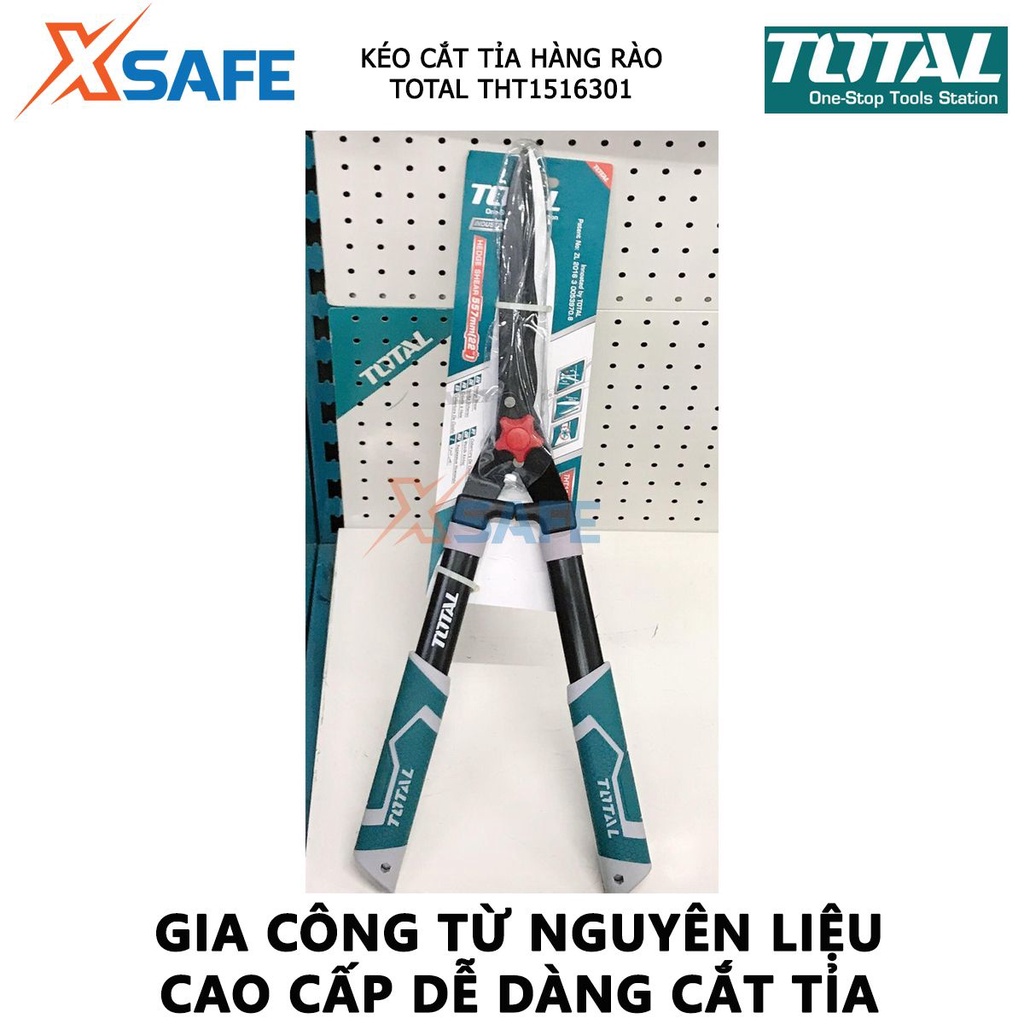 Kéo cắt tỉa hàng rào TOTAL THT1516301 | dụng cụ cắt cây kiểng Kích thước 557mm  , Chất liệu thép không gỉ, Tay cầm