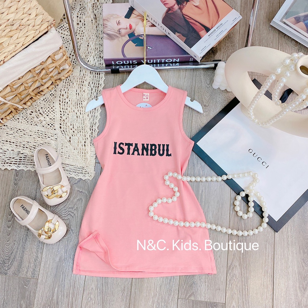 VÁY COTTON SÁT NÁCH BỐN MÀU CỰC XINH CHO BÉ ⚡ FREE SHIP⚡️