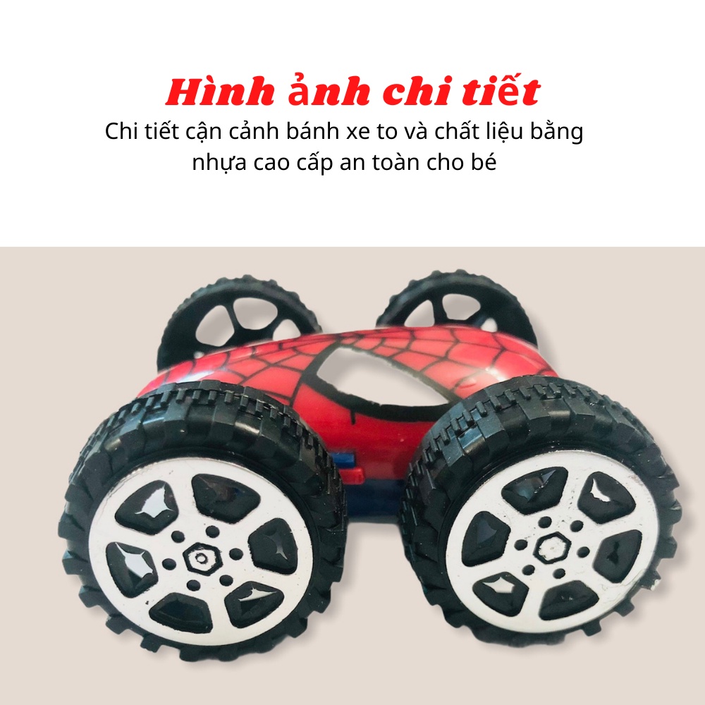 Đồ chơi mô hình xe vượt địa hình có bánh đà hình siêu nhân nhện