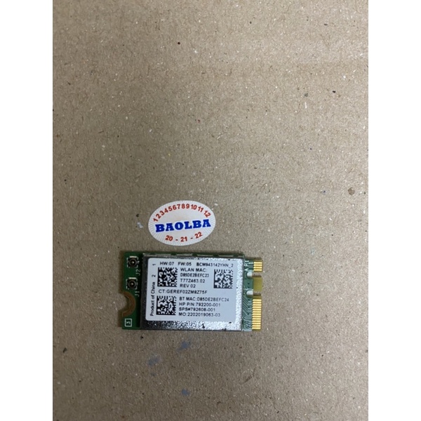 Card thu sóng wifi dùng cho laptop HP 14-ac 14-am sps 792608.005