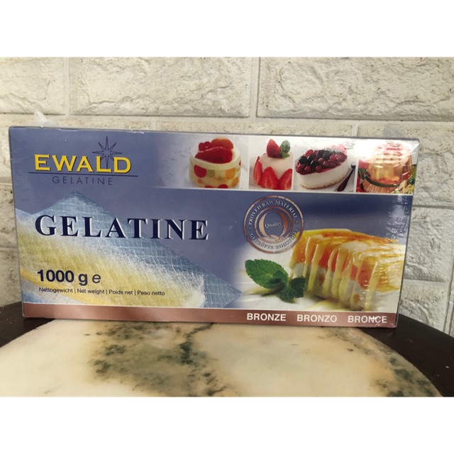 Gelatine lá, xé lẻ từ hộp 1kg