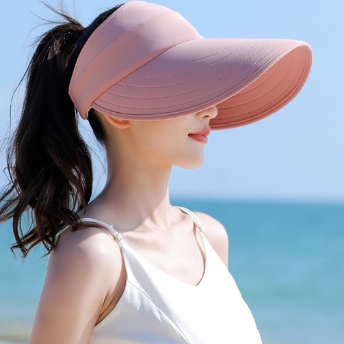 Mũ rông vành chống nắng nửa đâu phong cách Hàn, nón chống nắng nữ thời trang