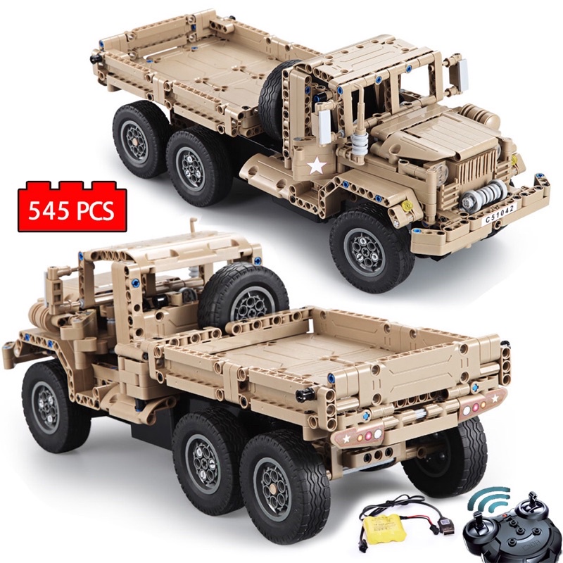 Lego Technic - CaDA C51042 ( Xếp Hình Xe Tải Quân Sự Có Điều Khiên 545 Mảnh )