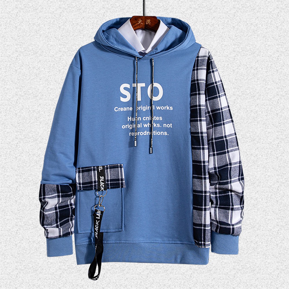 Áo Hoodies Nỉ Nam Thu Đông STO Phối Kẻ Sọc Có Mũ Trùm Đầu Thời Trang SEPTEMBERGIRL1989 AO TOP NAM 122 | BigBuy360 - bigbuy360.vn