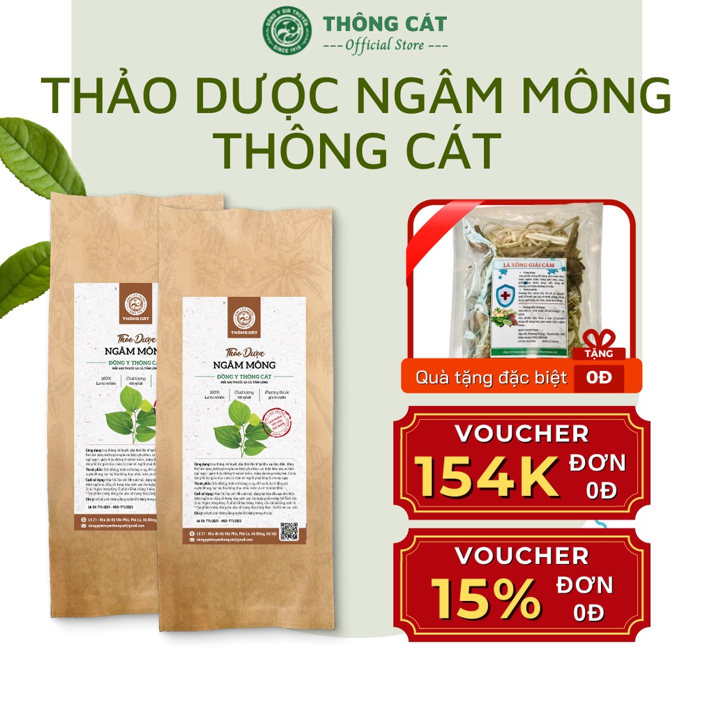 Thảo dược ngâm trĩ Đông y gia truyền Thông Cát (Since 1918) Giảm đau, giảm ngứa, teo nhanh túi trĩ