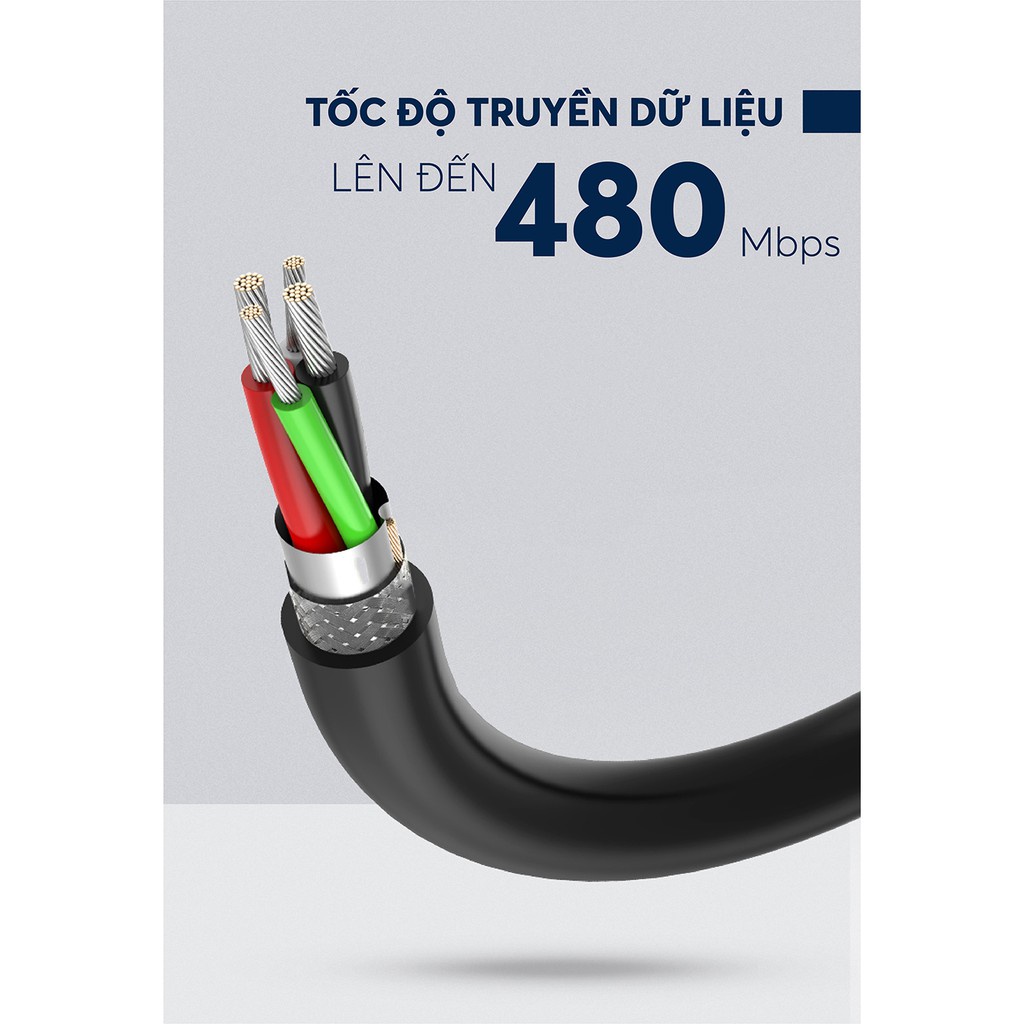 Cáp USB 2.0 Nối Dài 0,5M - 5m Ugreen US103 (10313,10314,10315,10316,10317,10318) | BigBuy360 - bigbuy360.vn