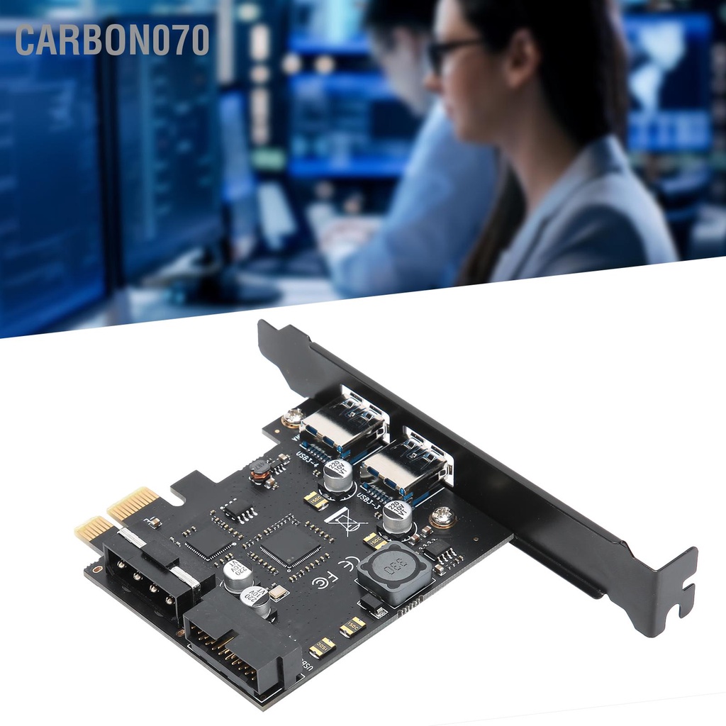 Carbon070 STW ‑ 3002 Thẻ PCI Express E to USB3.0 20PIN Bảng mở rộng cho máy tính để bàn