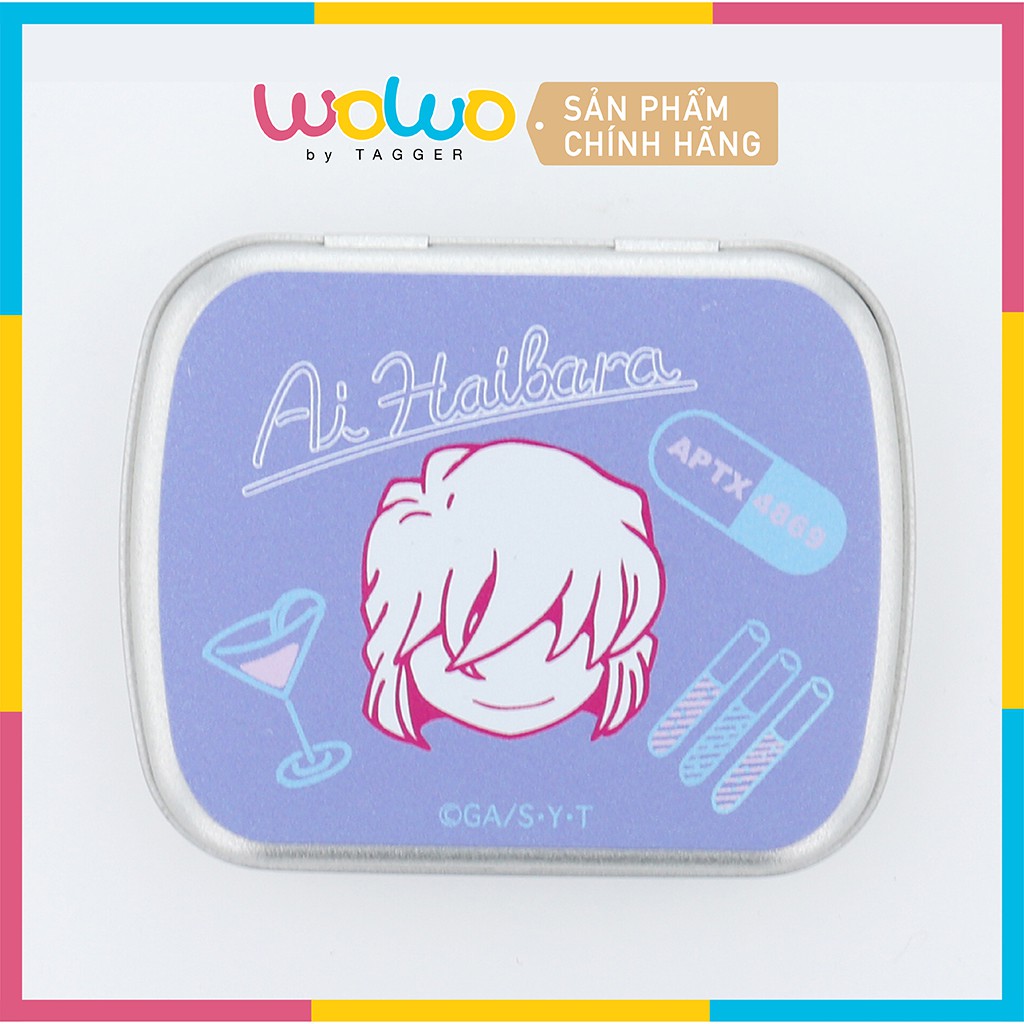 Bông tai kèm hộp thiếc Haibara