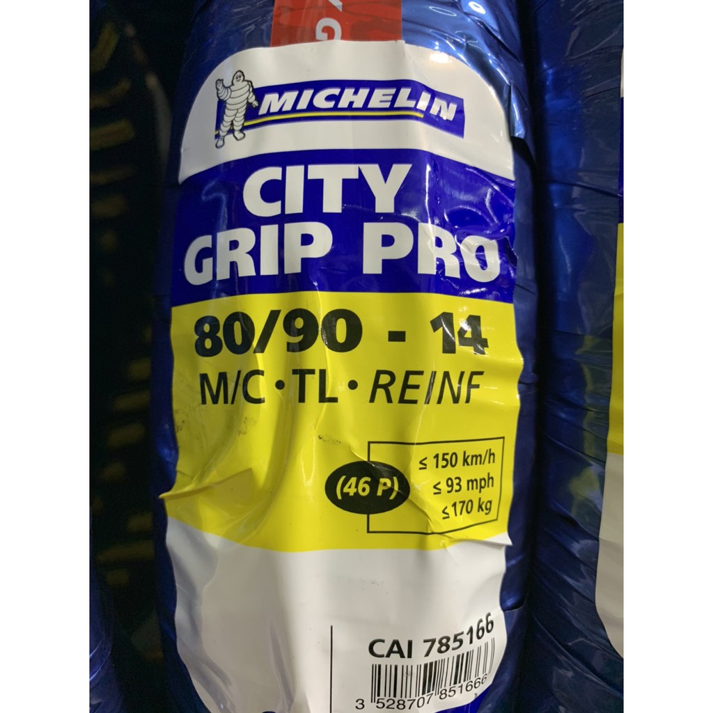 Vỏ xe Michelin 90/90-14 gai city Grip Pro và các size khác của michelin City Grip Pro