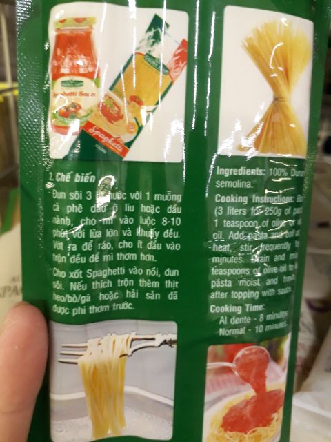 [FREESHIP 99K TOÀN QUỐC Mỳ sợi tròn spaghetti 500gr Golden Farm