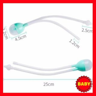 [BABY] DỤNG CỤ HÚT NƯỚC MŨI BẰNG SILICON 2 DÂY AN TOÀN CHO BÉ VÀ TRẺ SƠ SINH