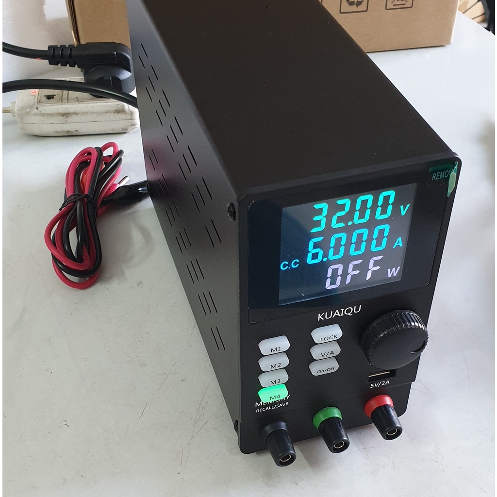 Bộ nguồn SPPS3010D KUAIQU điều chỉnh điện áp ra DC 0~30V 10A, với 4 chức năng lưu trữ có thể điều chỉnh