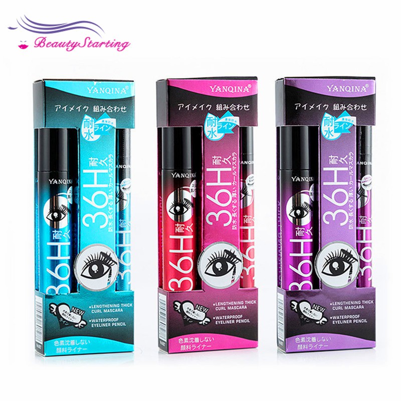 [Hàng mới về] Kẻ mắt và mascara YANQINA 2 trong 1 chống thấm nước cao cấp | BigBuy360 - bigbuy360.vn